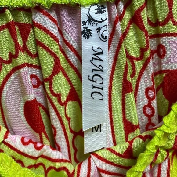 Magic Lime Multi Long Maxi Skirt Size Medium - Picture 2 of 5